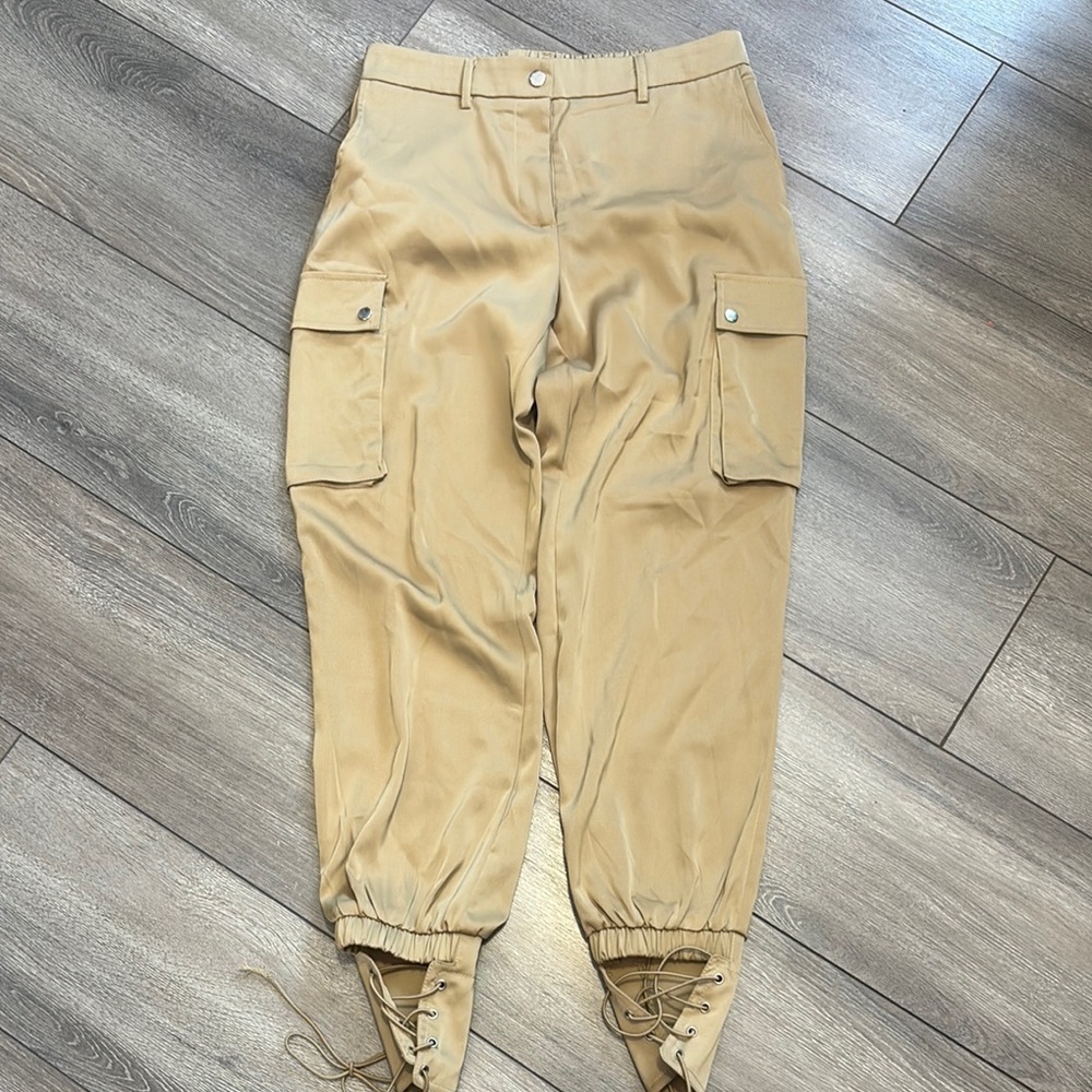 SM377 Revamped Tan Cargo Joggers
